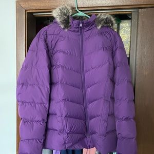 Purple Lands End coat